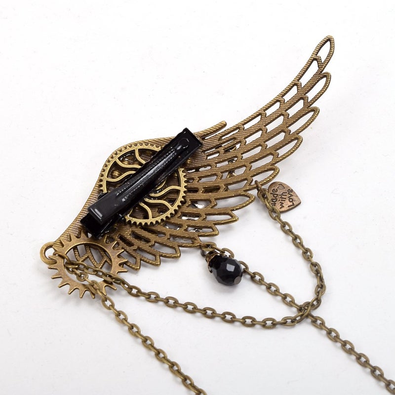 BLESSUME 1pc Vintage Steampunk Hair Clip Unisex Punk Gothic Headwear One Size - Image 2